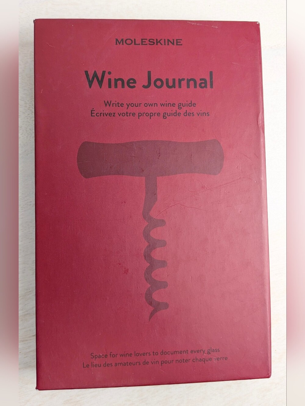 NIB Moleskine Wine Journal Elastic Closure 400 Pages Tabbed Sections Gift
